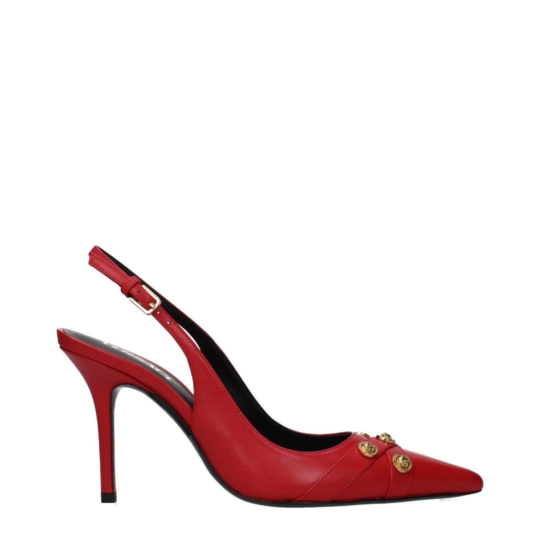 Versace Sample Sale | Versace Red Leather High Heel Pumps - | Designer outlet