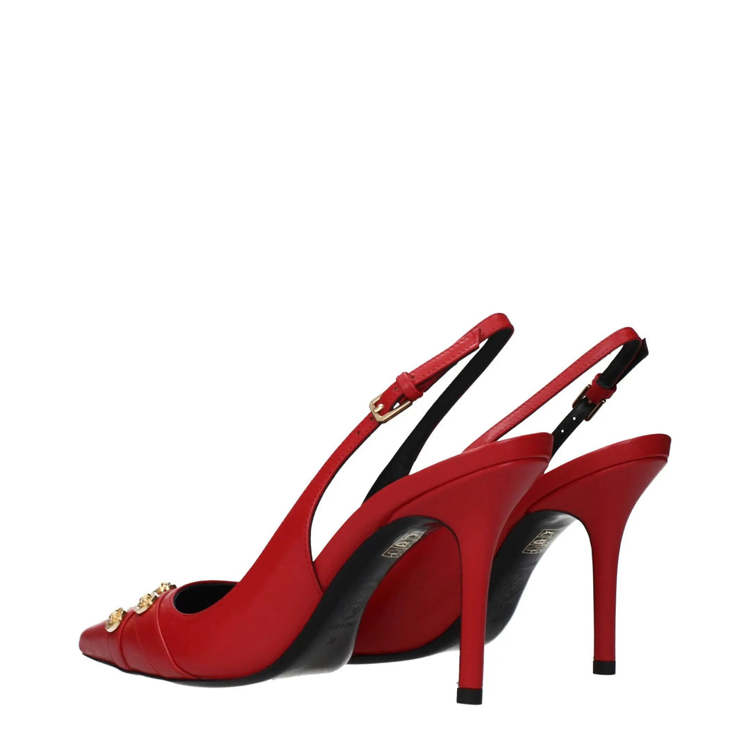 Versace Sample Sale | Versace Red Leather High Heel Pumps - | Designer outlet