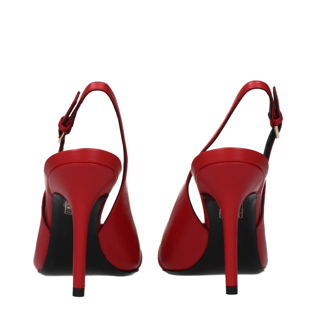 Versace Sample Sale | Versace Red Leather High Heel Pumps - | Designer outlet