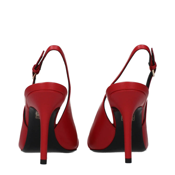 Versace Sample Sale | Versace Red Leather High Heel Pumps - | Designer outlet
