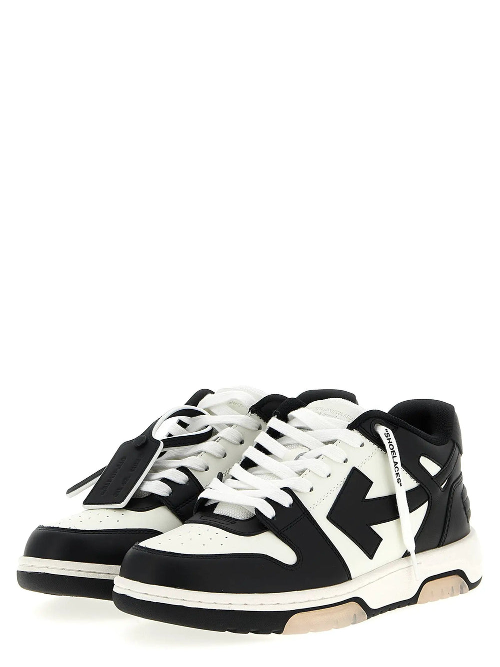 Off-White Sample Sale | Off-White Bicolor Calfskin Low Top Sneakers - | Designer outlet