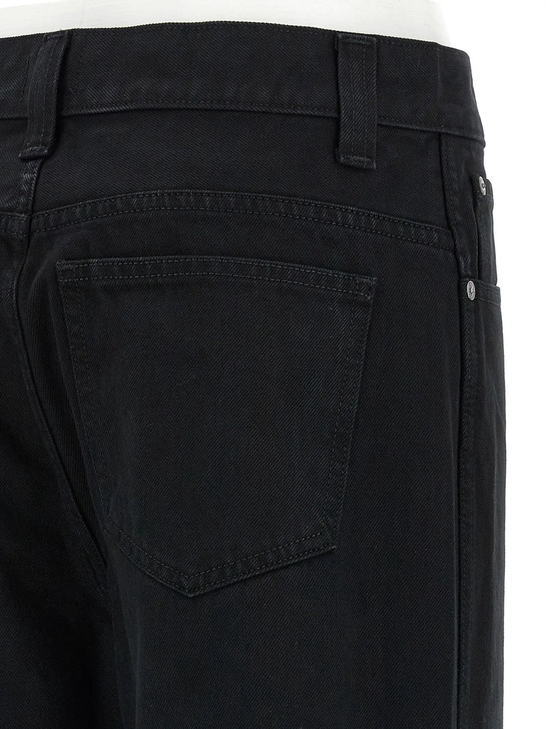 Khaite Black Cotton Jeans Denim