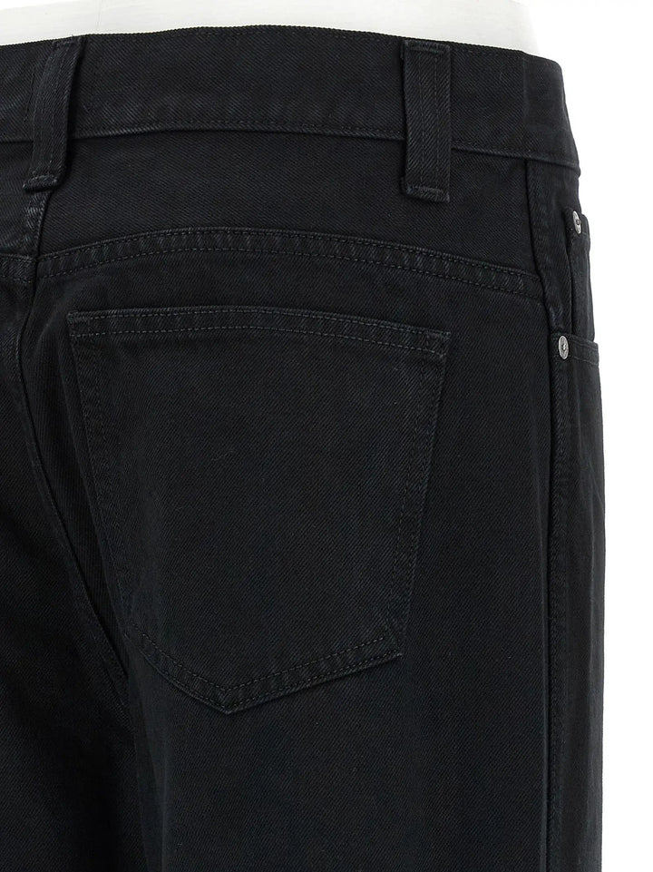 Khaite Black Cotton Jeans Denim