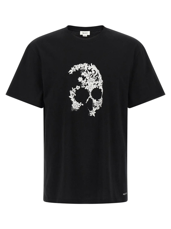 Alexander McQueen Bicolor Cotton T-Shirt