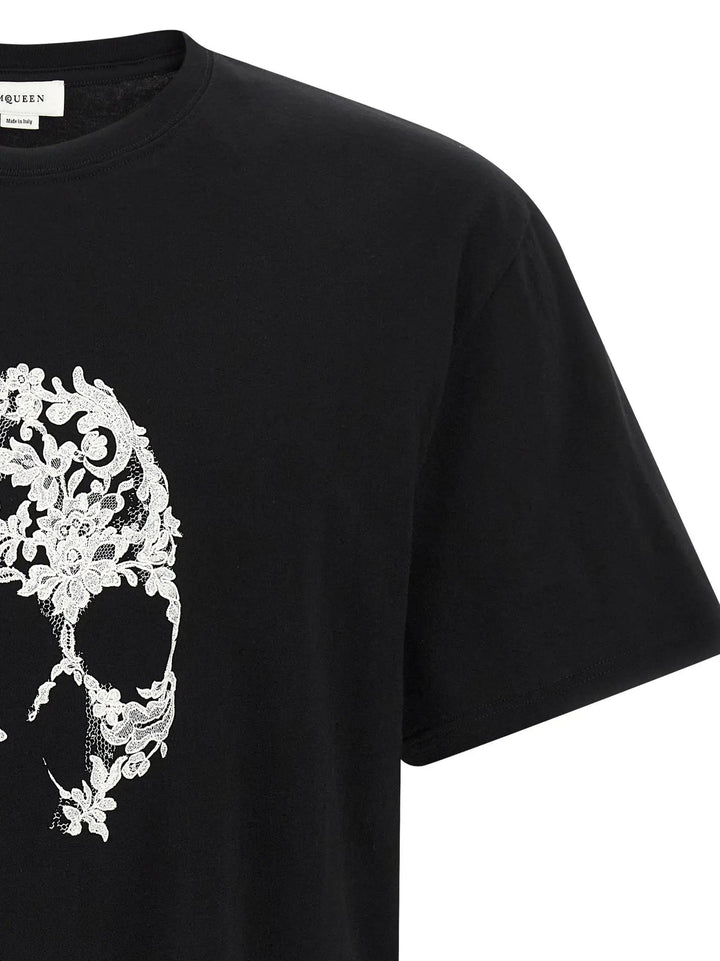 Alexander McQueen Bicolor Cotton T-Shirt