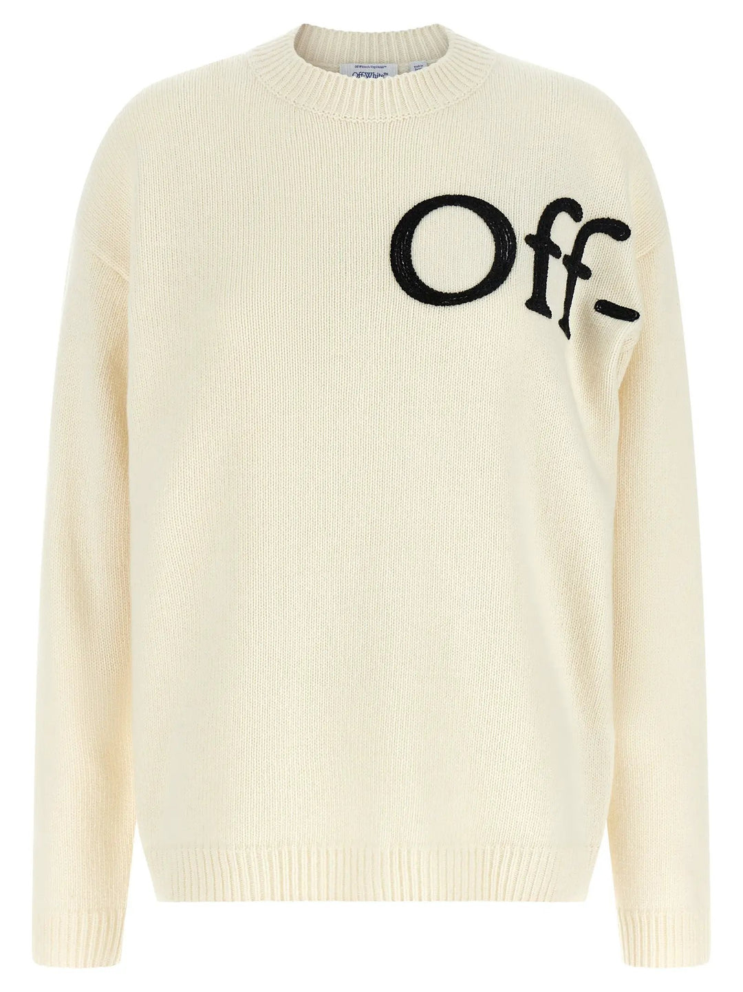 Off-White Bicolor Wool Cardigan
