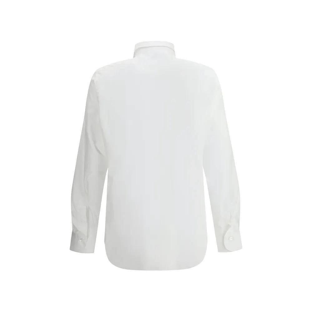 Finamore Sample Sale | Finamore White Cotton Dress Shirt - | Designer outlet