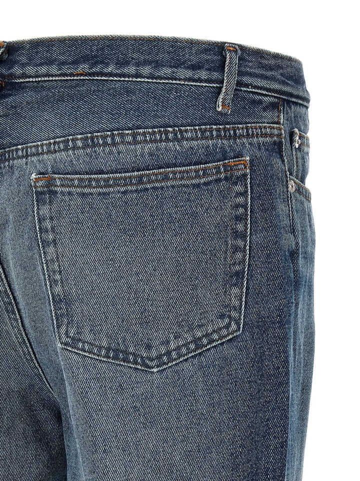 A.P.C. Blue Cotton Straight-Leg Jeans