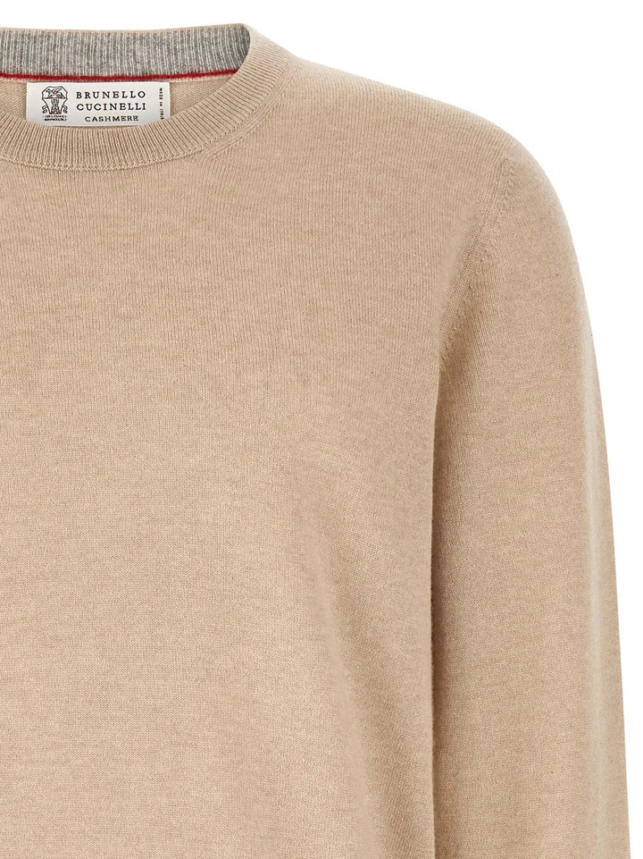 Brunello Cucinelli Beige Cashmere Cardigan