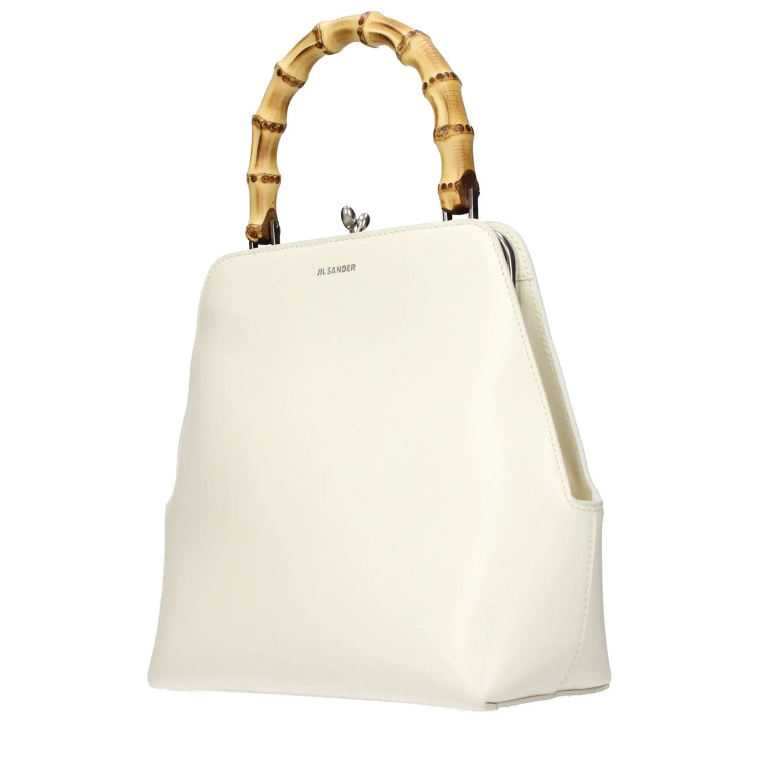 Jil Sander Beige Leather Handbag