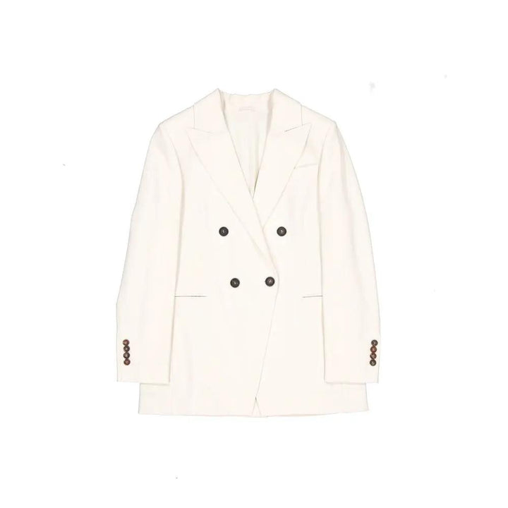 Brunello Cucinelli White Virgin Wool Blazer