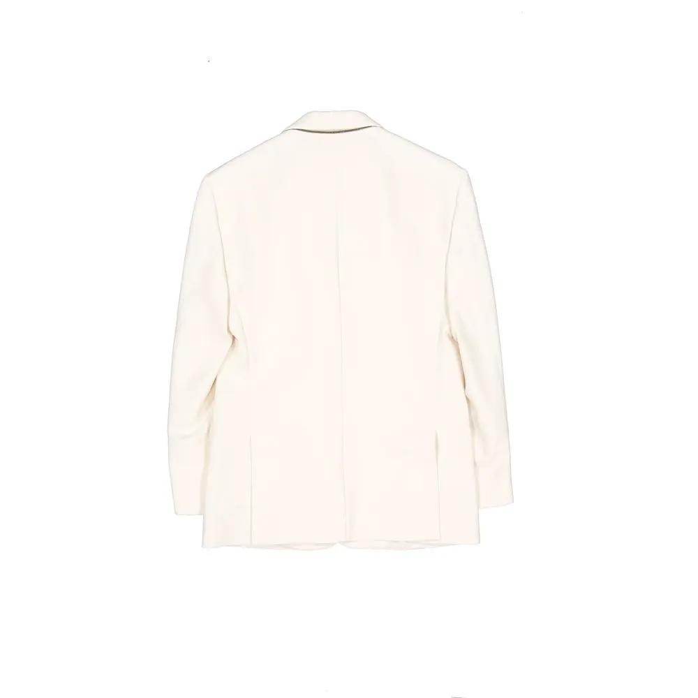 Brunello Cucinelli White Viscose Blazer