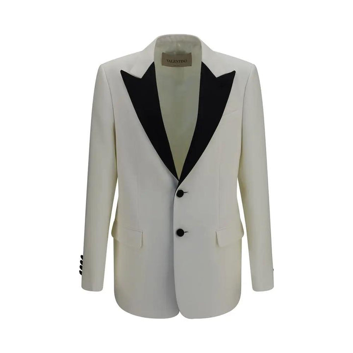Valentino Garavani White Wool Oves Aries Blazer