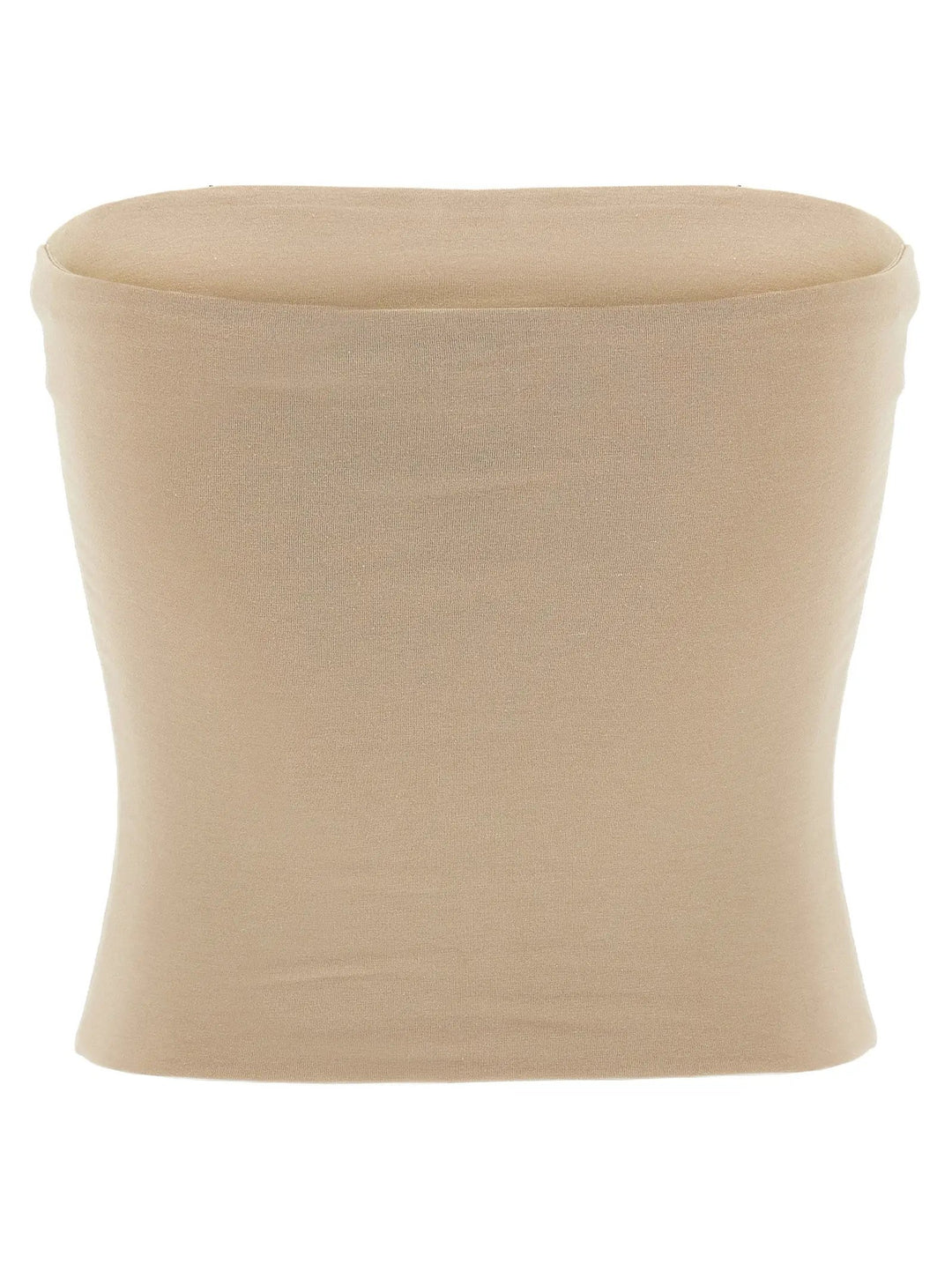 Brunello Cucinelli Beige Cotton Sleeveles T-Shirt