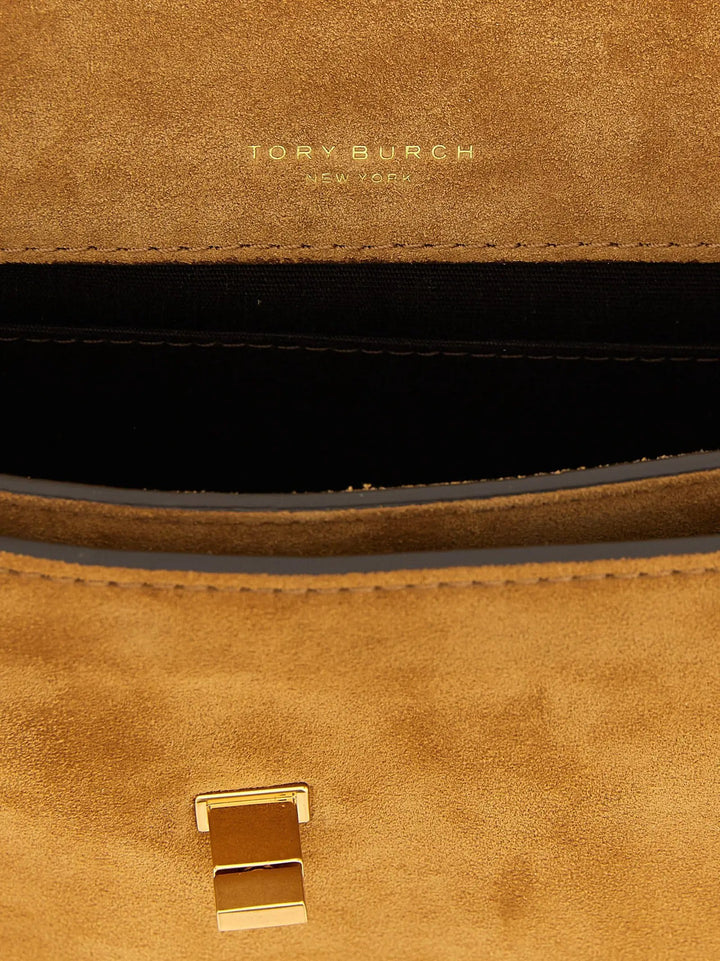 Tory Burch Brown Calfskin Shoulder Bag