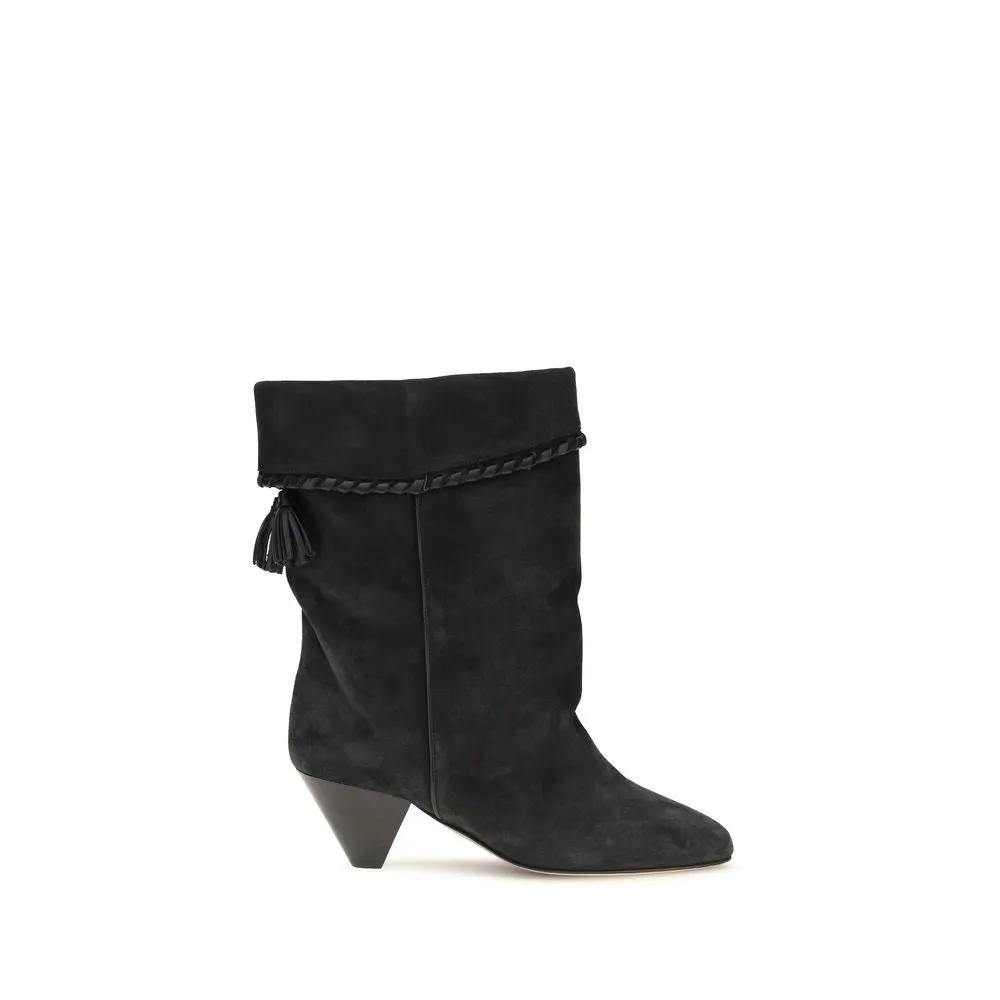 Isabel Marant Sample Sale | Isabel Marant Black Calf Leather Bos Taurus Boots - | Designer outlet