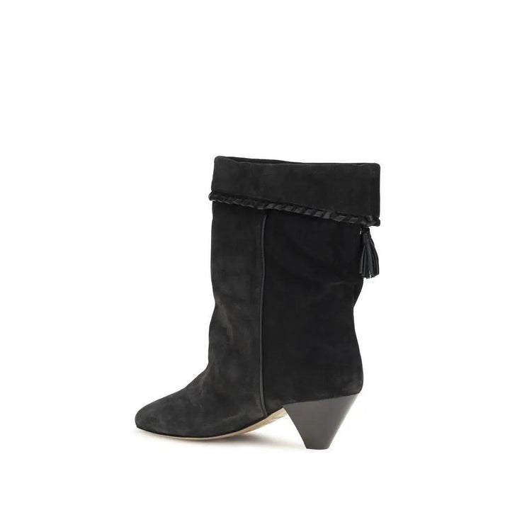 Isabel Marant Sample Sale | Isabel Marant Black Calf Leather Bos Taurus Boots - | Designer outlet