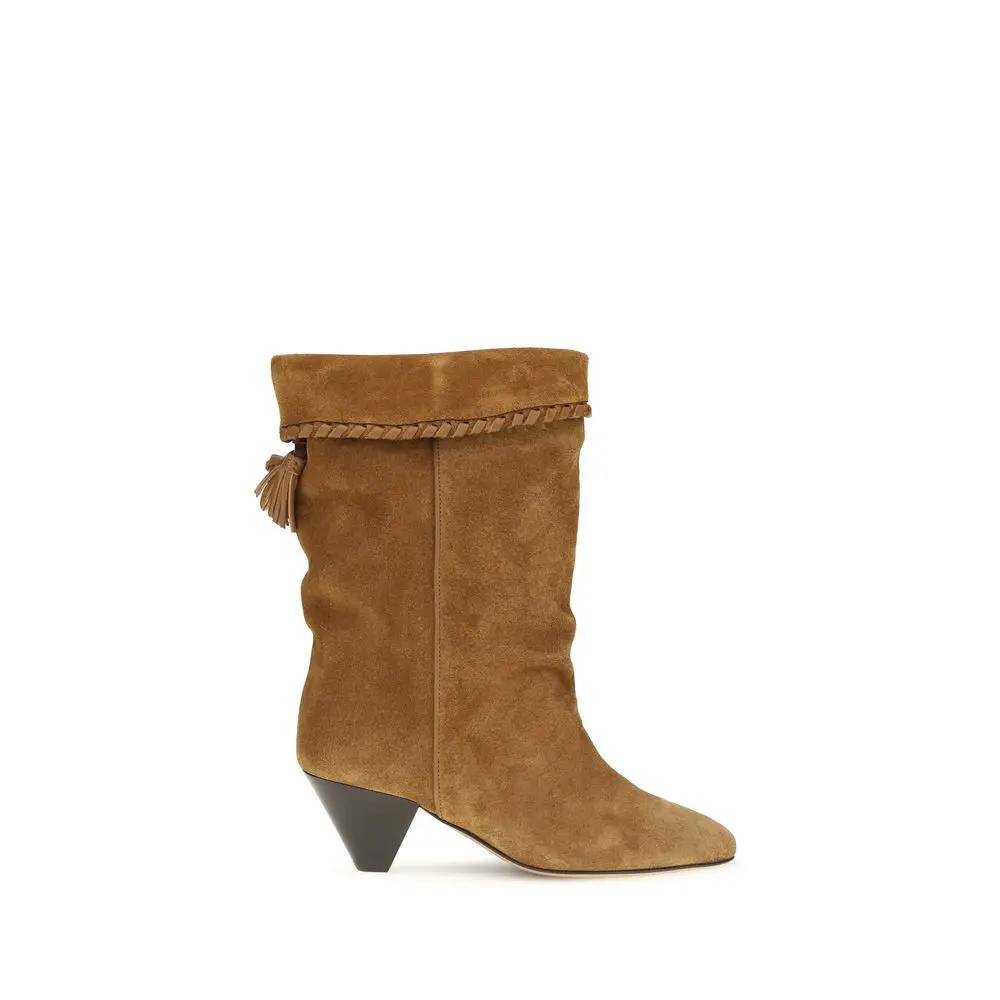Isabel Marant Sample Sale | Isabel Marant Brown Calf Leather Bos Taurus Flat Boots - | Designer outlet