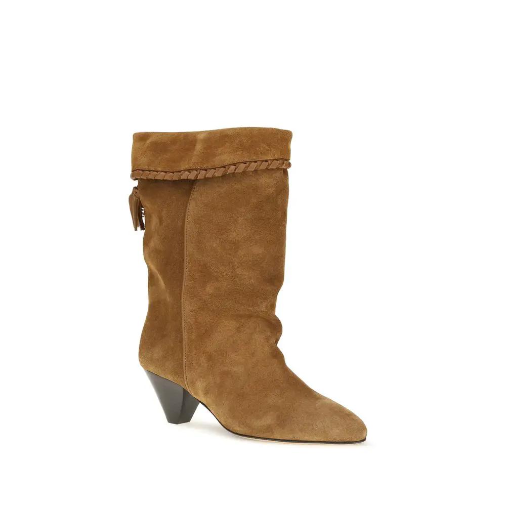 Isabel Marant Sample Sale | Isabel Marant Brown Calf Leather Bos Taurus Flat Boots - | Designer outlet