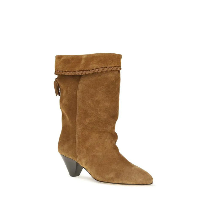 Isabel Marant Sample Sale | Isabel Marant Brown Calf Leather Bos Taurus Flat Boots - | Designer outlet