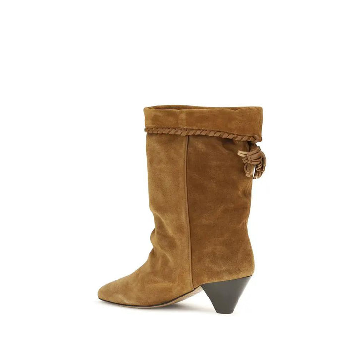Isabel Marant Sample Sale | Isabel Marant Brown Calf Leather Bos Taurus Flat Boots - | Designer outlet