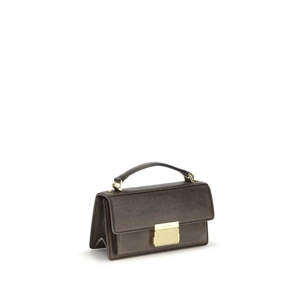 Golden Goose Sample Sale | Golden Goose Brown Calf Leather Bos Taurus Handbag - | Designer outlet