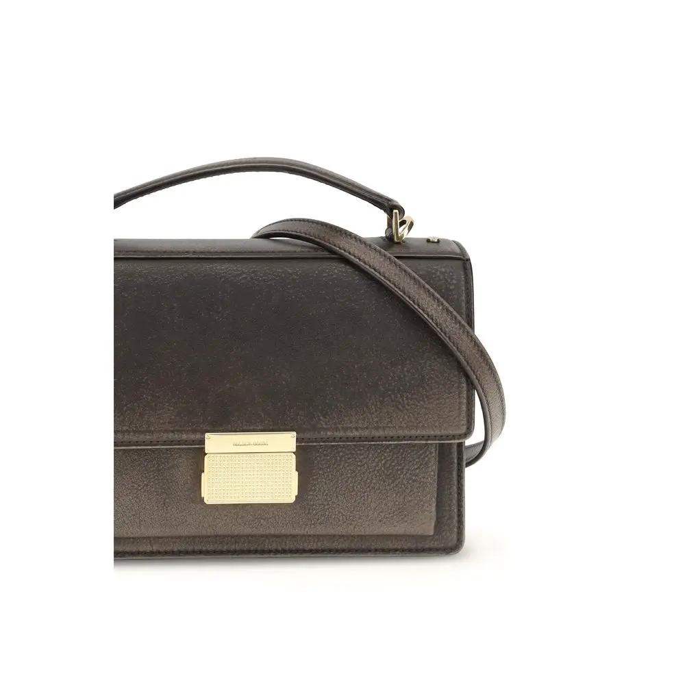 Golden Goose Sample Sale | Golden Goose Brown Calf Leather Bos Taurus Handbag - | Designer outlet