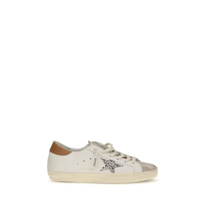 Golden Goose Sample Sale | Golden Goose White Calf Leather Bos Taurus Low Top Sneakers - | Designer outlet