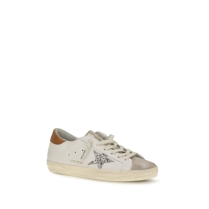 Golden Goose Sample Sale | Golden Goose White Calf Leather Bos Taurus Low Top Sneakers - | Designer outlet