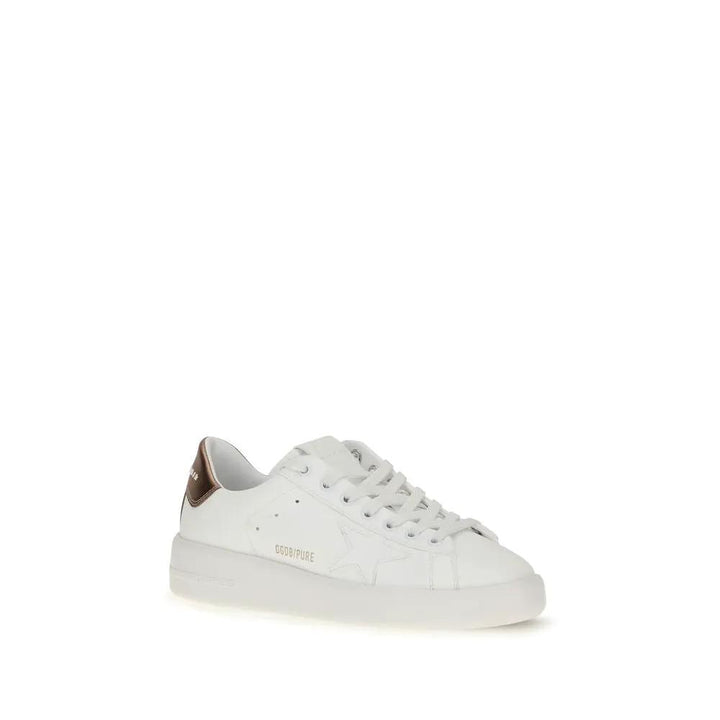 Golden Goose Sample Sale | Golden Goose White Calf Leather Bos Taurus Low Top Sneakers - | Designer outlet