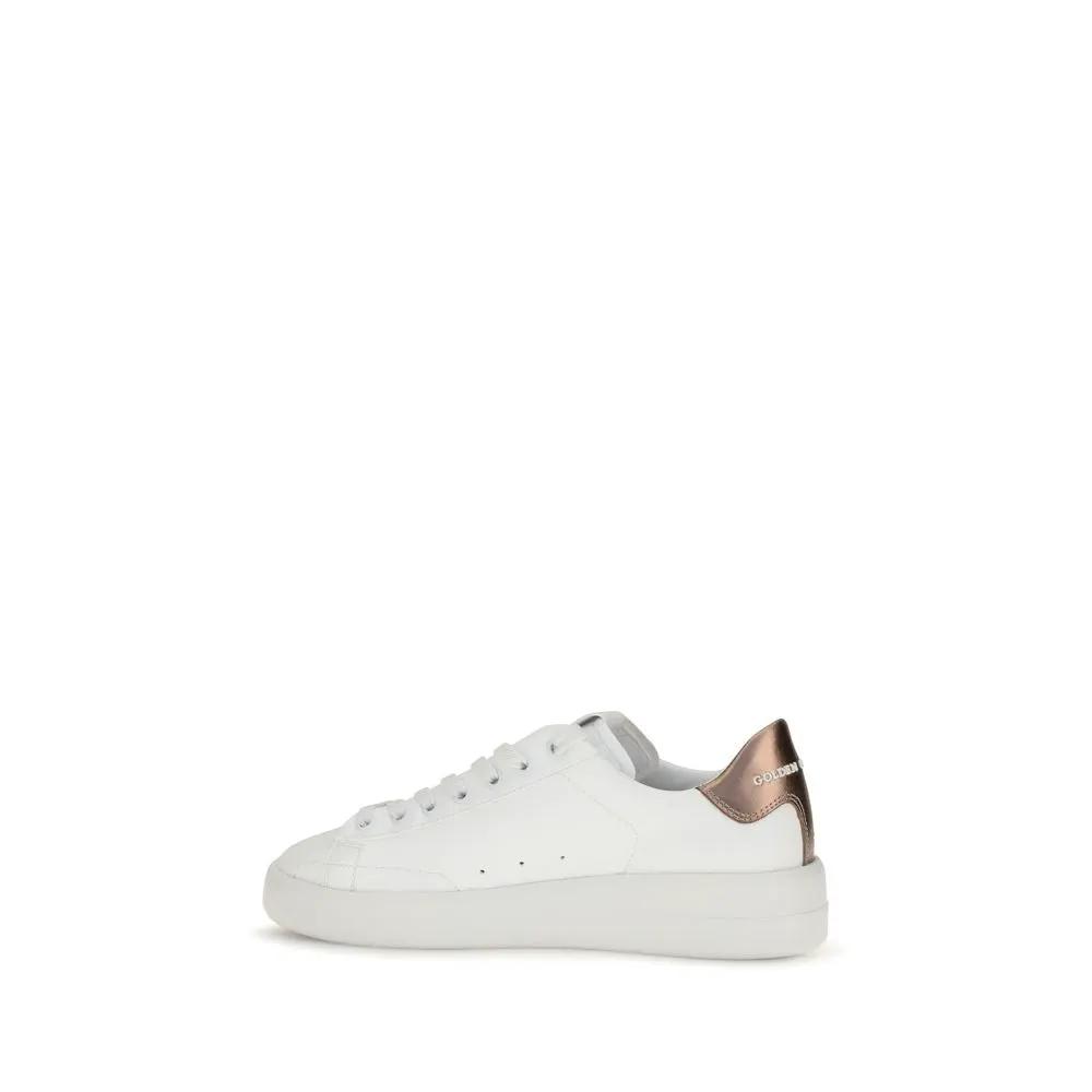 Golden Goose Sample Sale | Golden Goose White Calf Leather Bos Taurus Low Top Sneakers - | Designer outlet