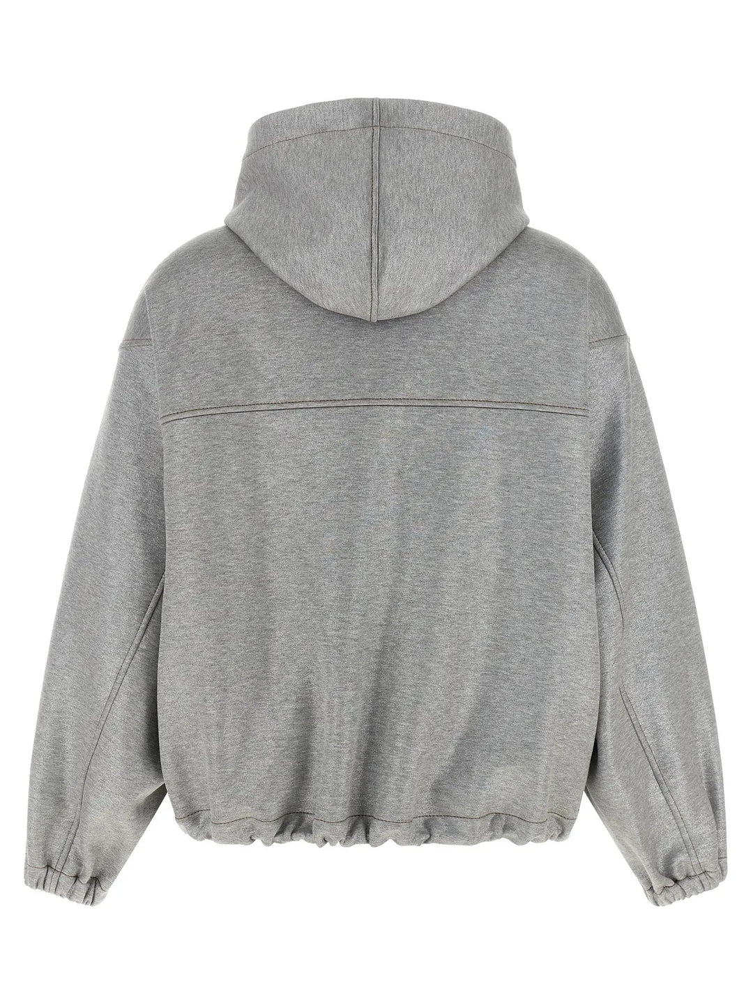 Brunello Cucinelli Silver Cotton Bomber