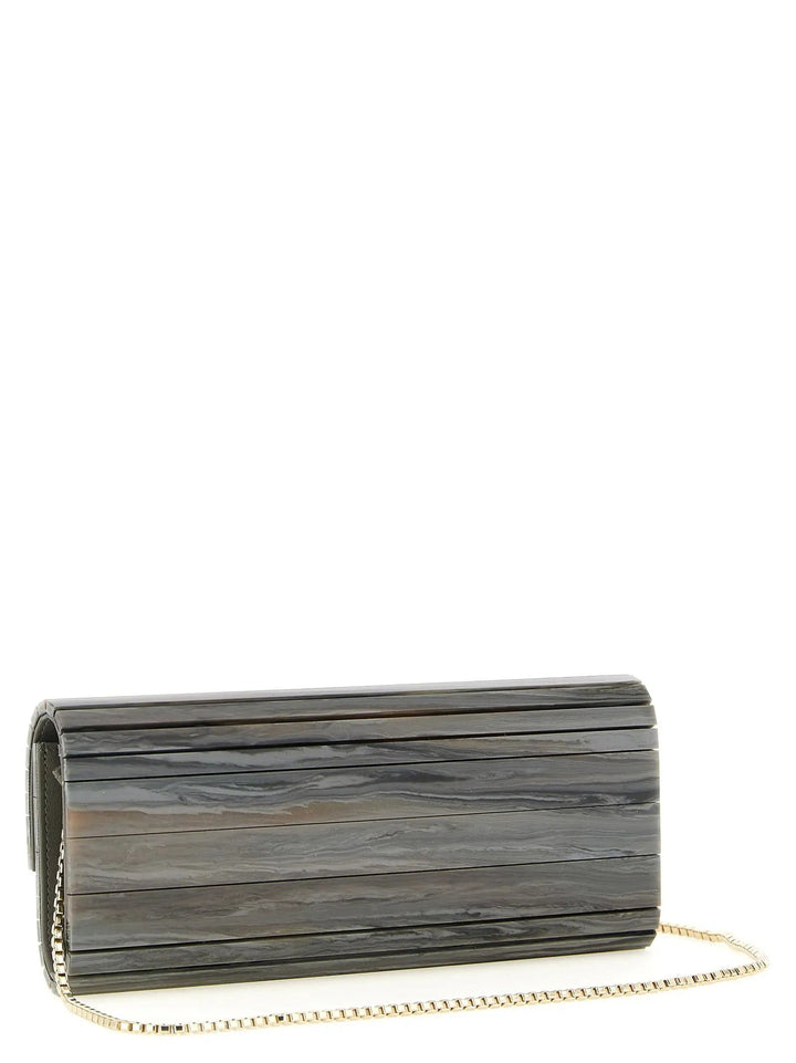 Jimmy Choo Sample Sale | Jimmy Choo Gray Polyester Clutch Bag - | Designer outlet