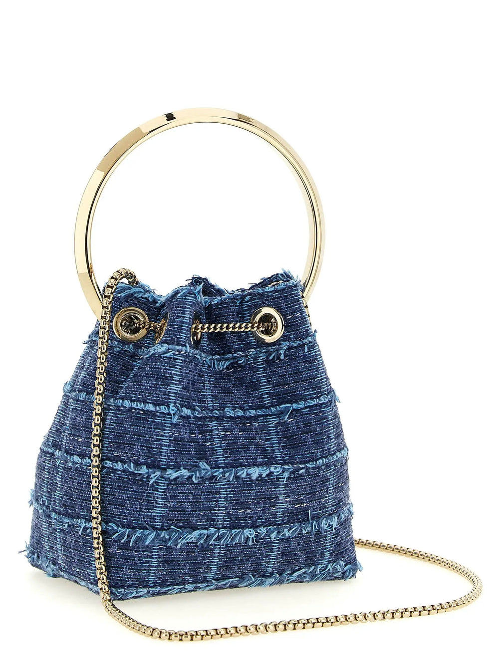 Jimmy Choo Sample Sale | Jimmy Choo Blue Fabric Handbag - | Designer outlet