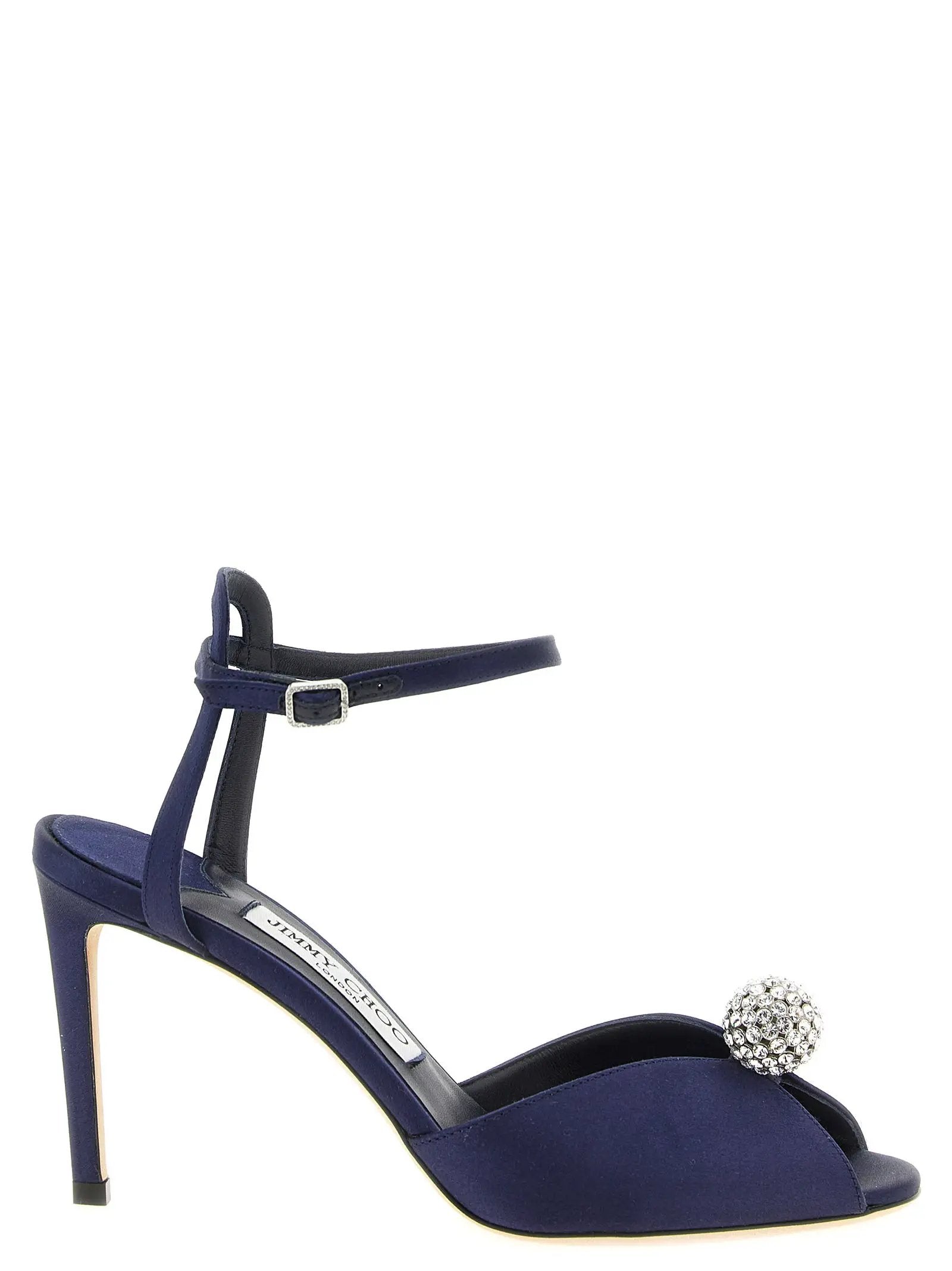 JIMMY CHOO ネイビー キルティング ミュール Jimmy Choo Blue Tencel Stiletto Heel Sandals – Ask Me Wear