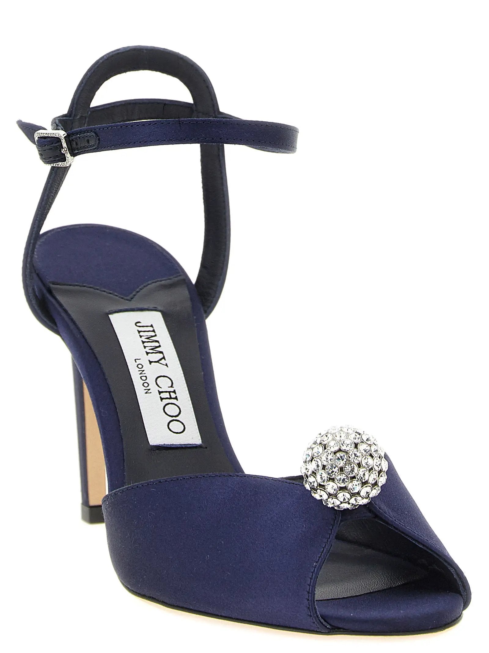 Jimmy Choo Blue Tencel Stiletto Heel Sandals – Ask Me Wear