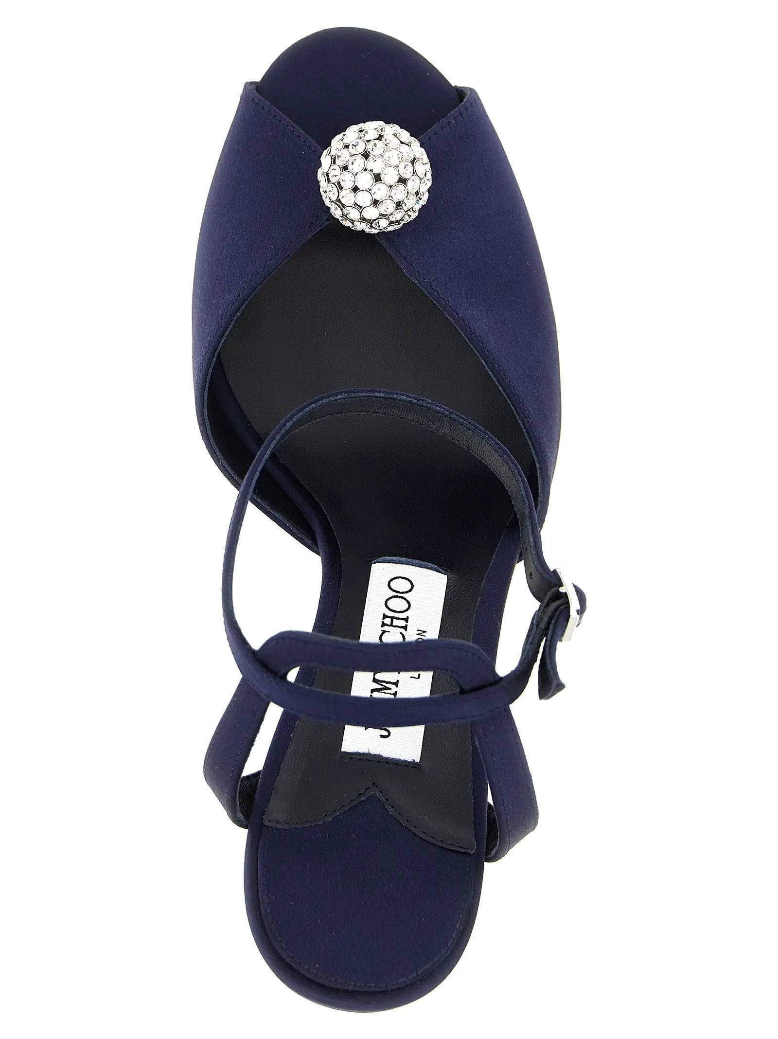 Jimmy Choo Blue Tencel Stiletto Heel Sandals – Ask Me Wear