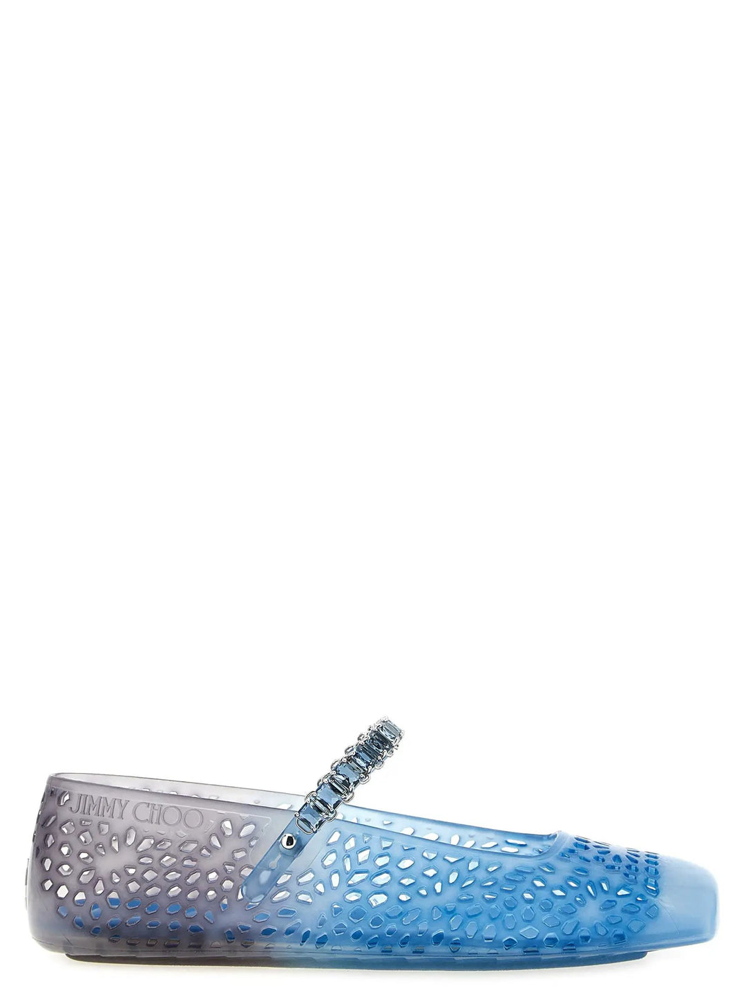 Jimmy Choo Sample Sale | Jimmy Choo Blue Plastic Ballet Flats - | Designer outlet