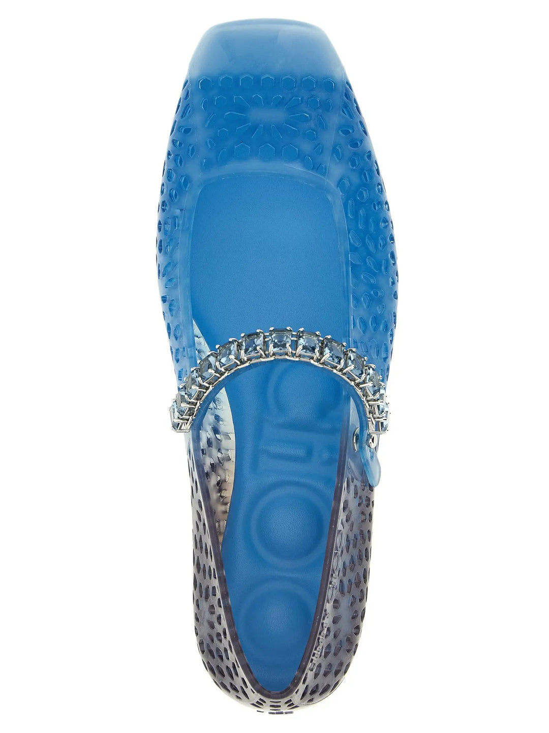 Jimmy Choo Sample Sale | Jimmy Choo Blue Plastic Ballet Flats - | Designer outlet