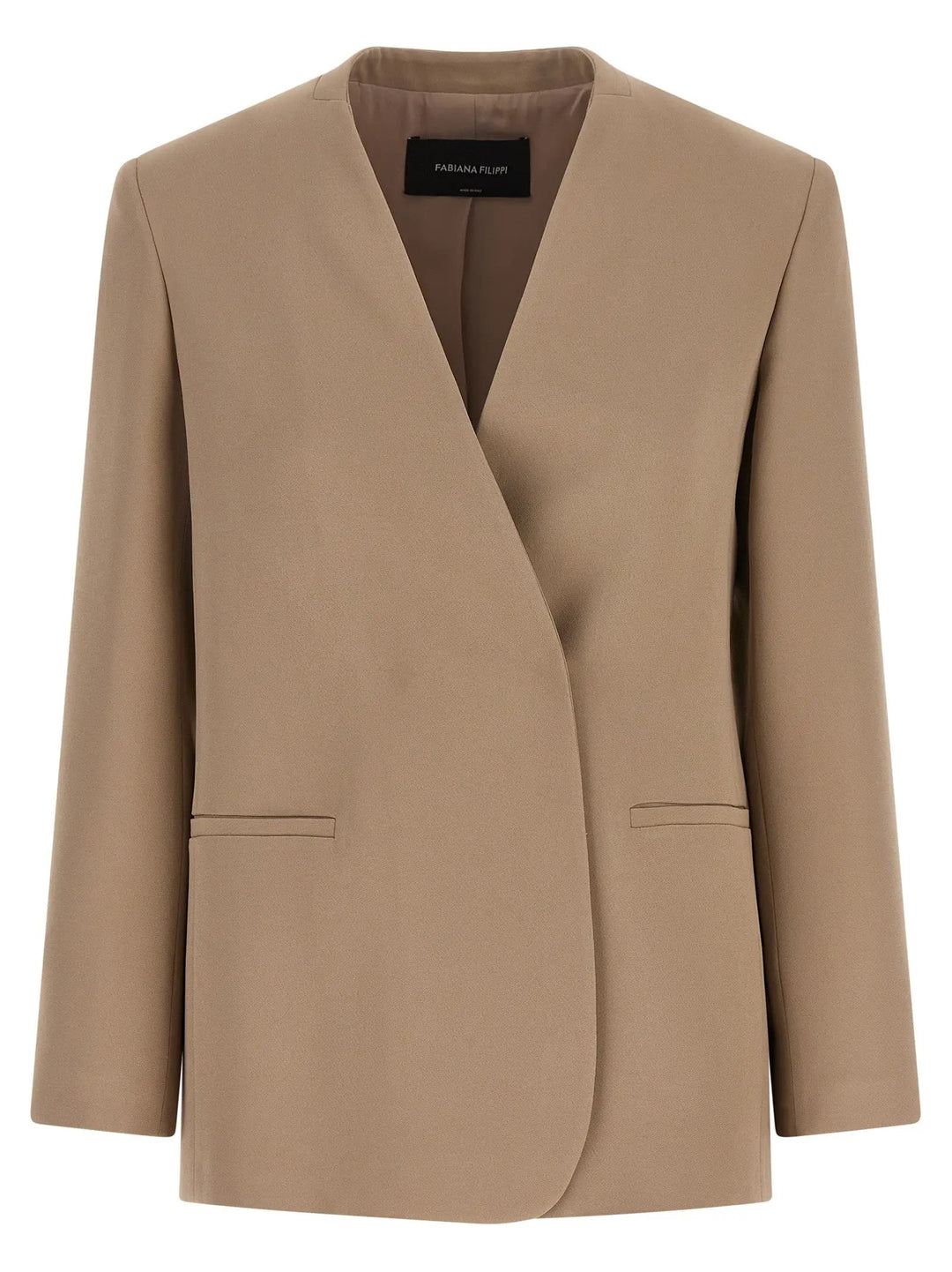 Fabiana Filippi Beige Acetate Blazer
