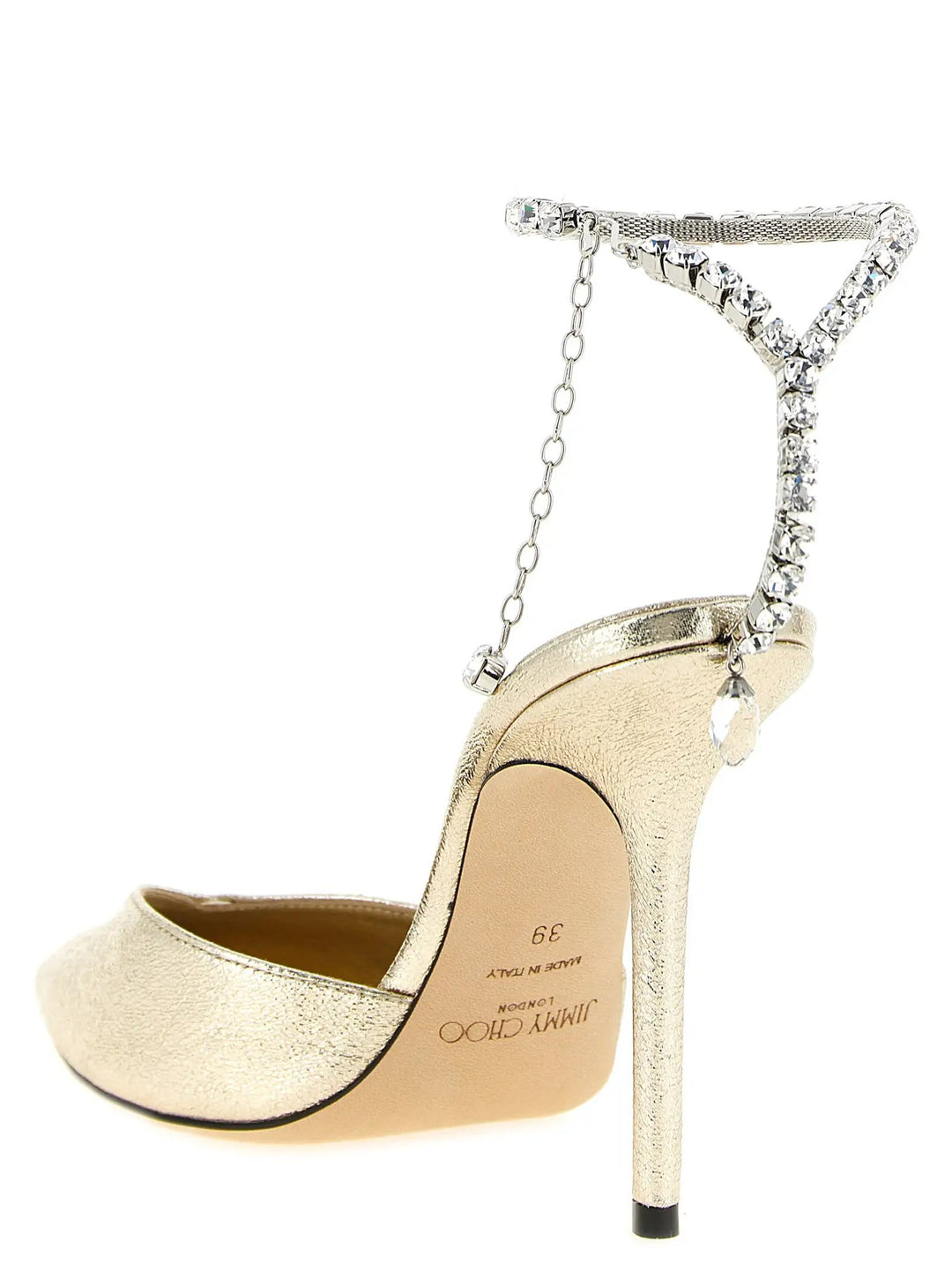 Jimmy Choo Sample Sale | Jimmy Choo Gold Tencel High Heel Pumps - | Designer outlet
