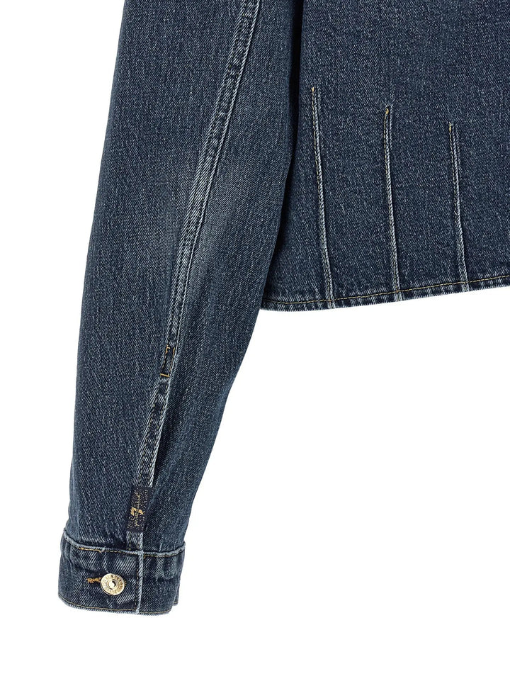7 For All Mankind Sample Sale | 7 For All Mankind Blue Cotton Denim Jacket - | Designer outlet