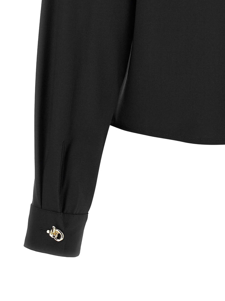 Fabiana Filippi Black Virgin Wool Blouse