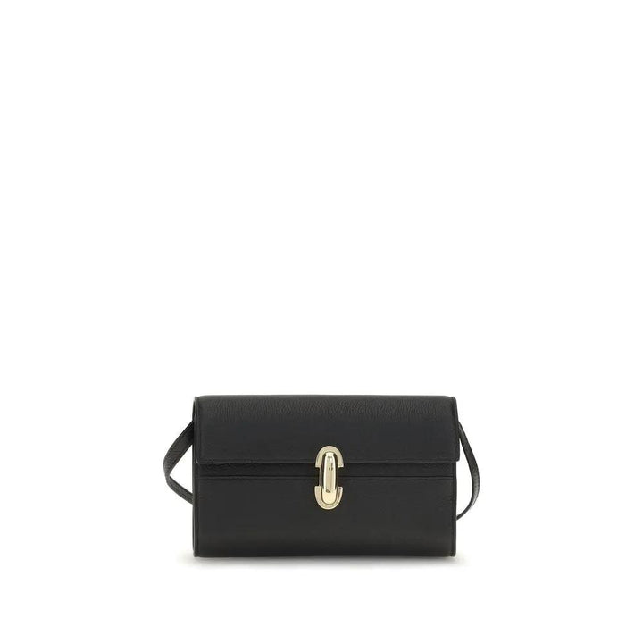 Savette Black Calf Leather Bos Taurus Shoulder Bag