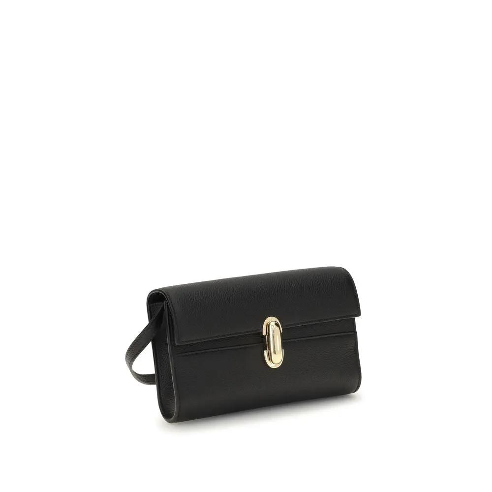 Savette Sample Sale | Savette Black Calf Leather Bos Taurus Shoulder Bag - | Designer outlet