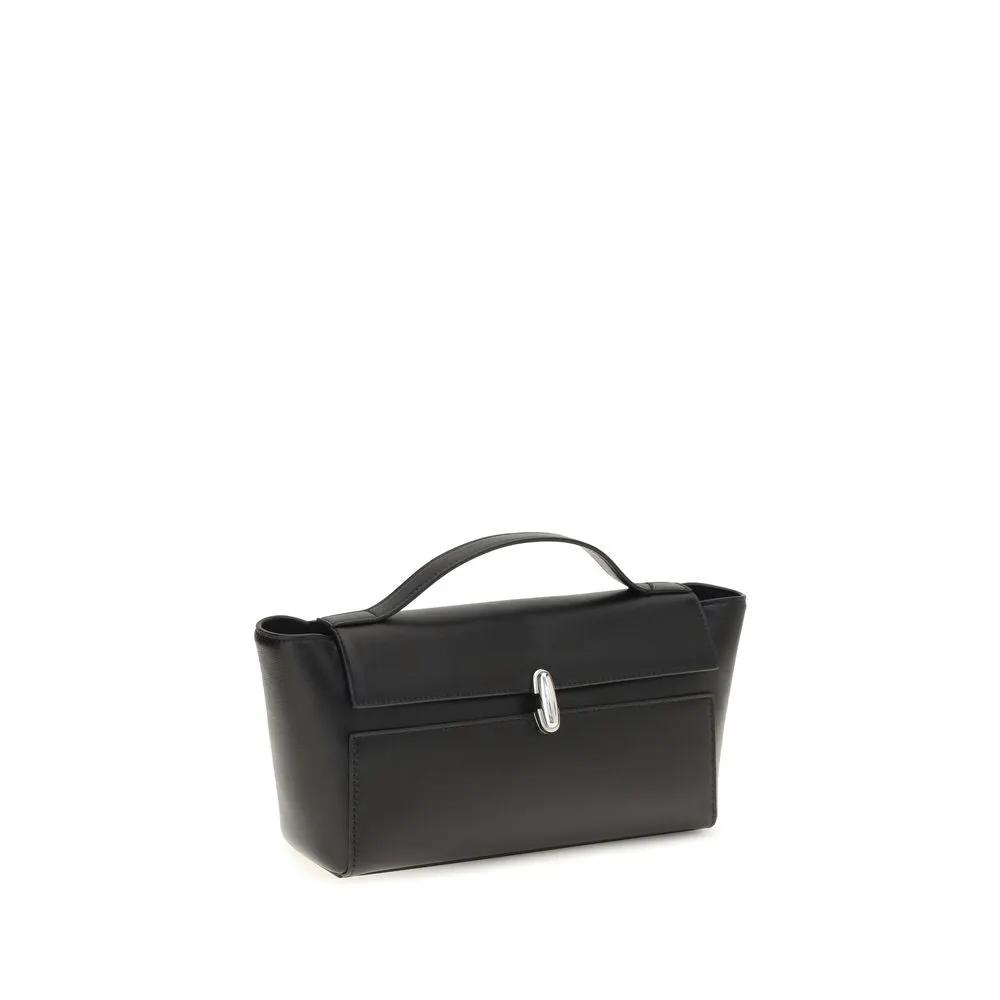 Savette Sample Sale | Savette Black Calf Leather Bos Taurus Shoulder Bag - | Designer outlet