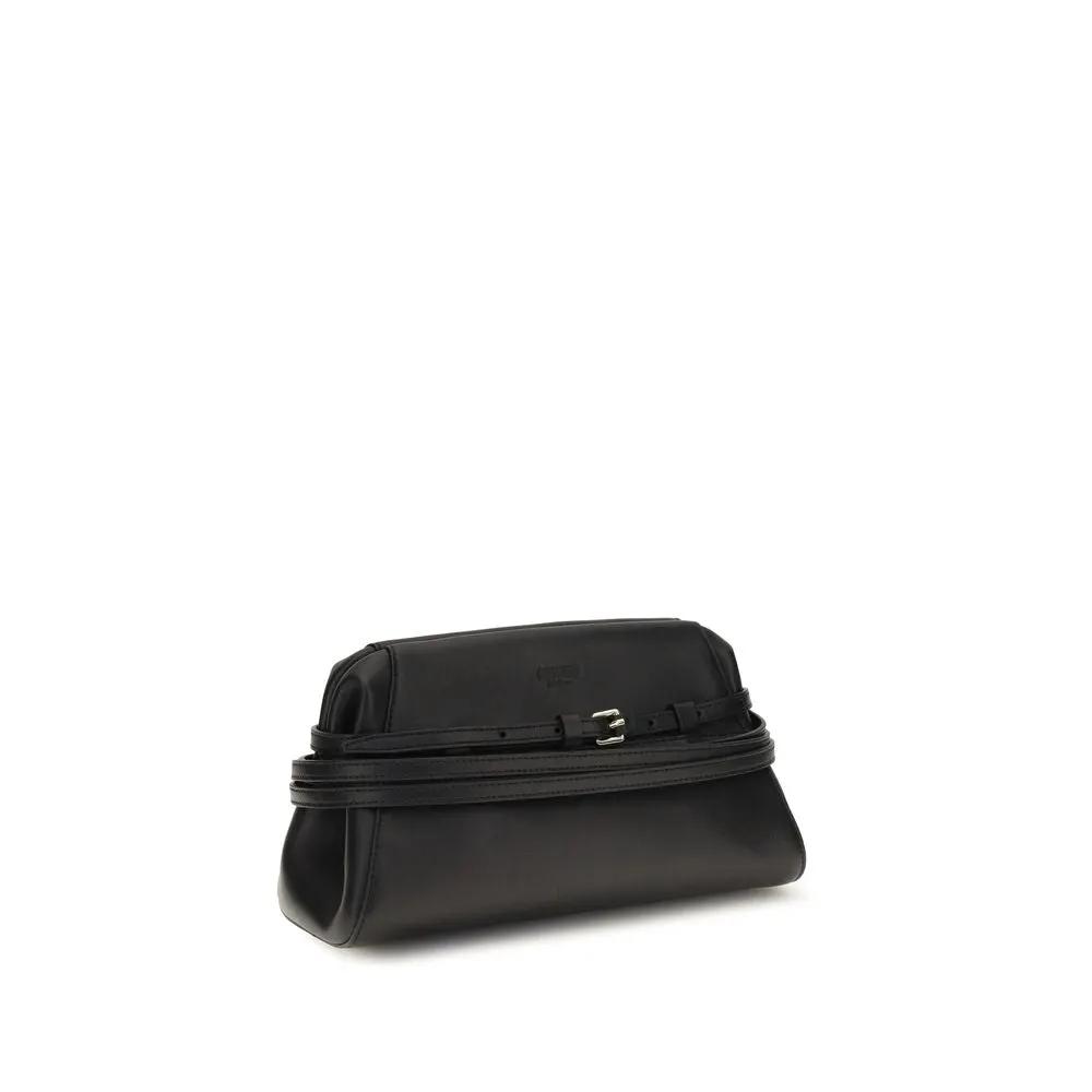Moschino Sample Sale | Moschino Black Goatskin Shoulder Bag - | Designer outlet