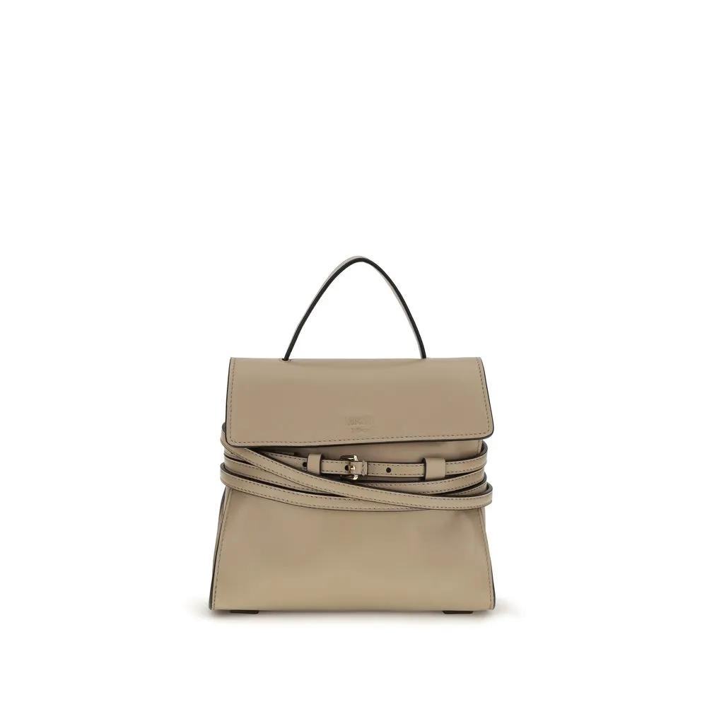 Moschino Beige Goatskin Shoulder Bag