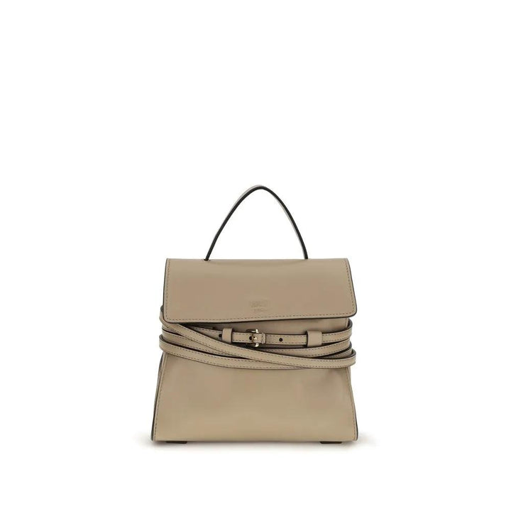 Moschino Beige Goatskin Shoulder Bag