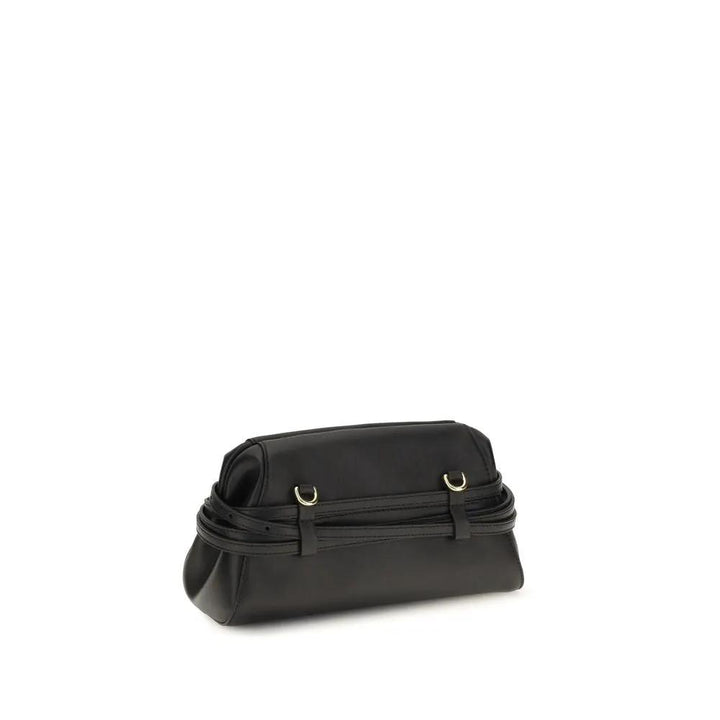 Moschino Black Goatskin Shoulder Bag